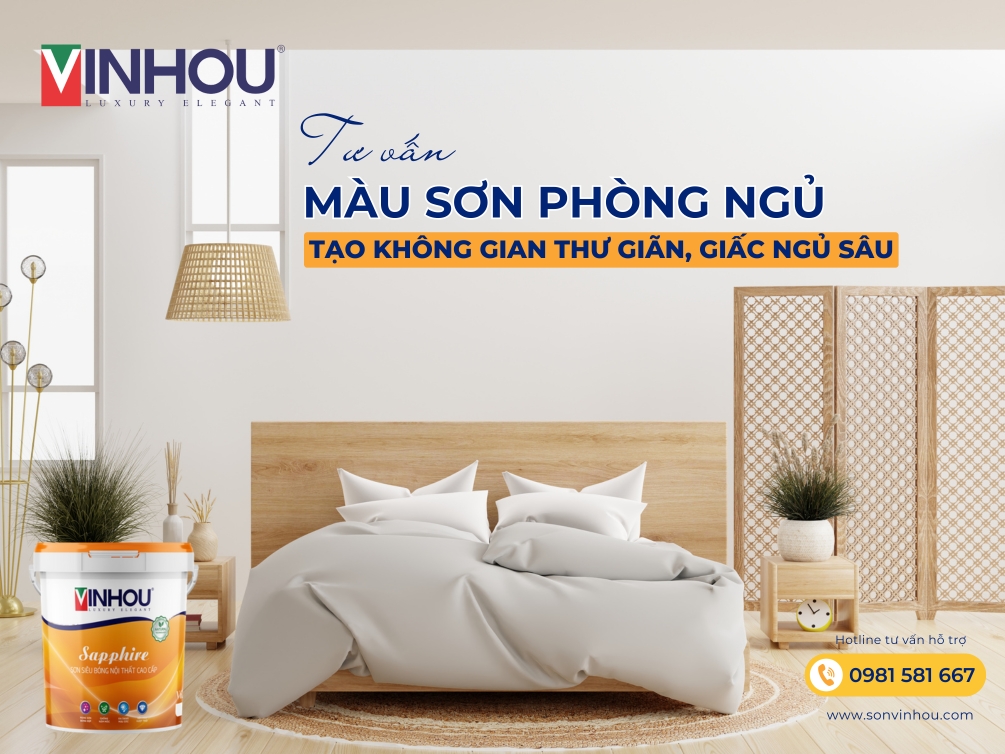 Tư vấn màu sơn phòng ngủ tạo không gian thư giãn, giấc ngủ sâu với Sơn Halitex