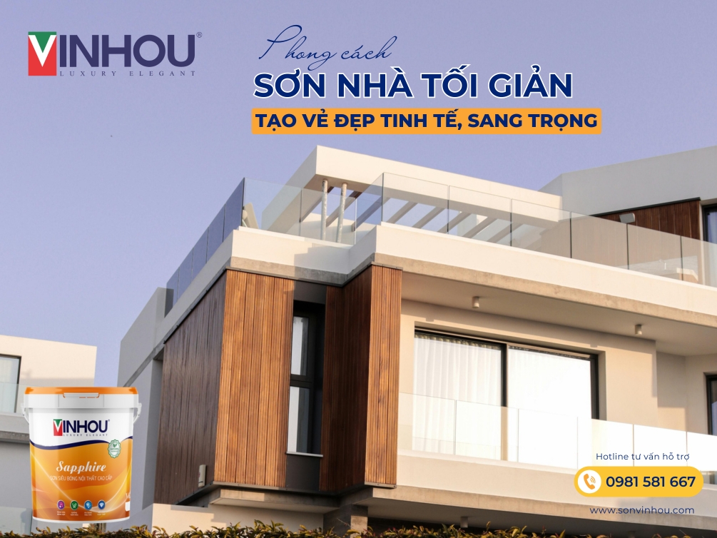 Sơn nhà theo phong cách tối giản vẻ đẹp tinh tế, sang trọng cùng Sơn Halitex